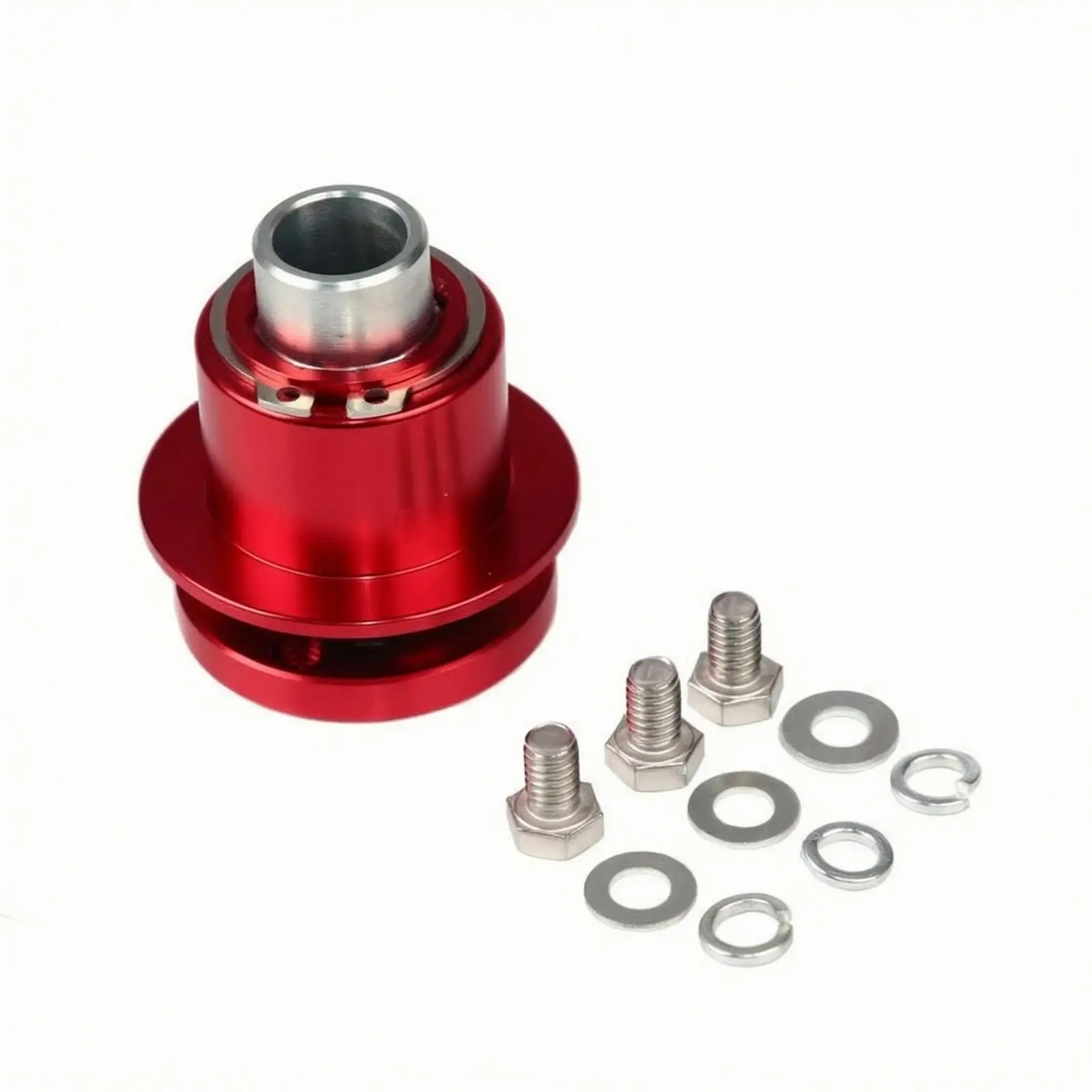 3-Hole Steering Wheel Fast-Release Hub Lightweight 3 Hole Steering Wheel Quick Release Hub Adapter Compact for Motorsport