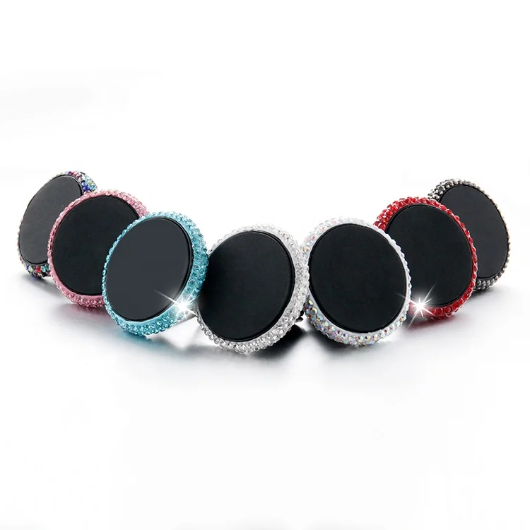 for Adjustable Diamond Mini Crystal Vent Magnetic Car Phone Holder  Navigation Mount Universal Mobile Device Stand