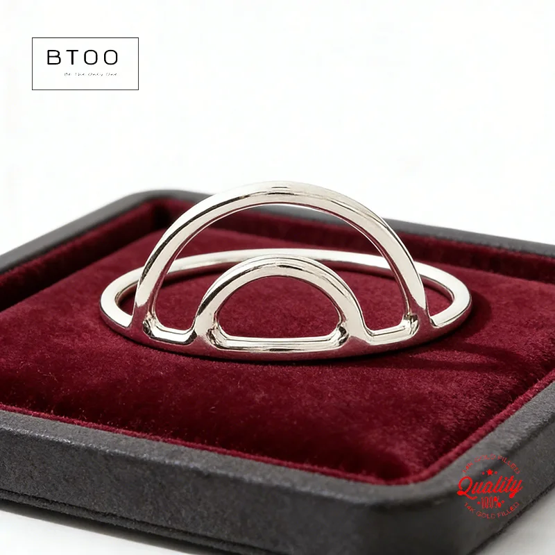 

Кольцо из стерлингового серебра 925 пробы с двойной аркой, 6,2 мм, оптовая продажа, фурнитура для ювелирных изделий своими руками, размеры от 4 до 9