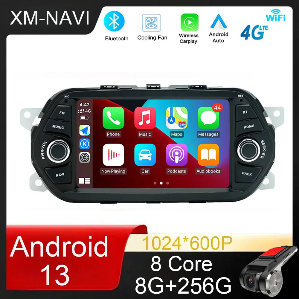 IPS Screen  Android 13 Carplay 4G  Autoradio For Fiat Tipo Egea 2015 2016 2017 Car Radio Multimedia Video Player GPS Stereo 2din