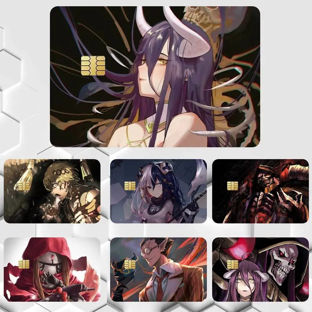 Overlord Anime  Sticker Film Tape Skin for Credit Card Debit Card Waterproof Stickers