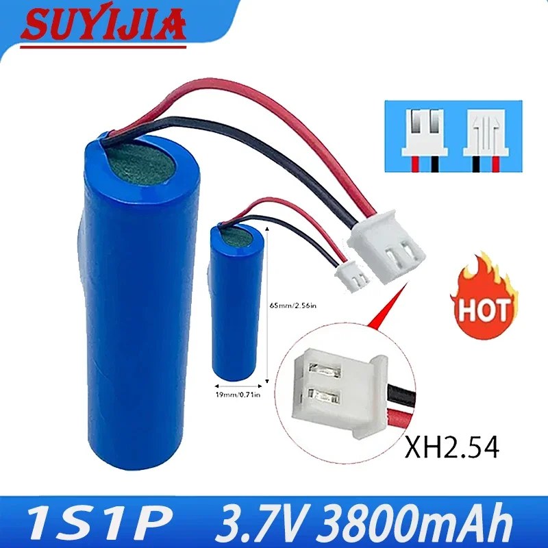 18650 Батареї 3.7V Rechargeable Li-ion Battery Pack 3800mAh for Bluetooth Speaker LED Light Backup Replacement Original Battery