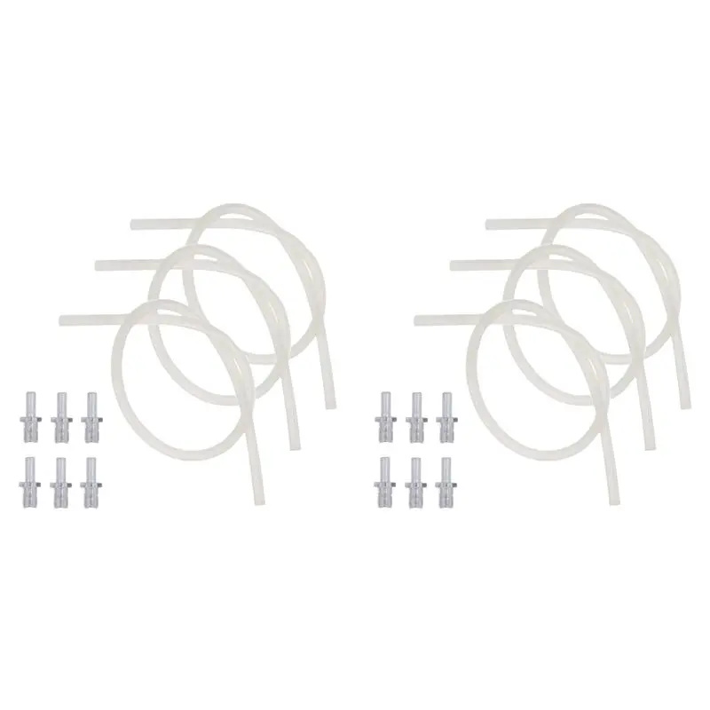 6X Milk Tube Hose Set For Jura Milk Pipe Connectors And Hose Brush For Jura Impressa Giga Fully Automatic Machine-[Frki A79G]