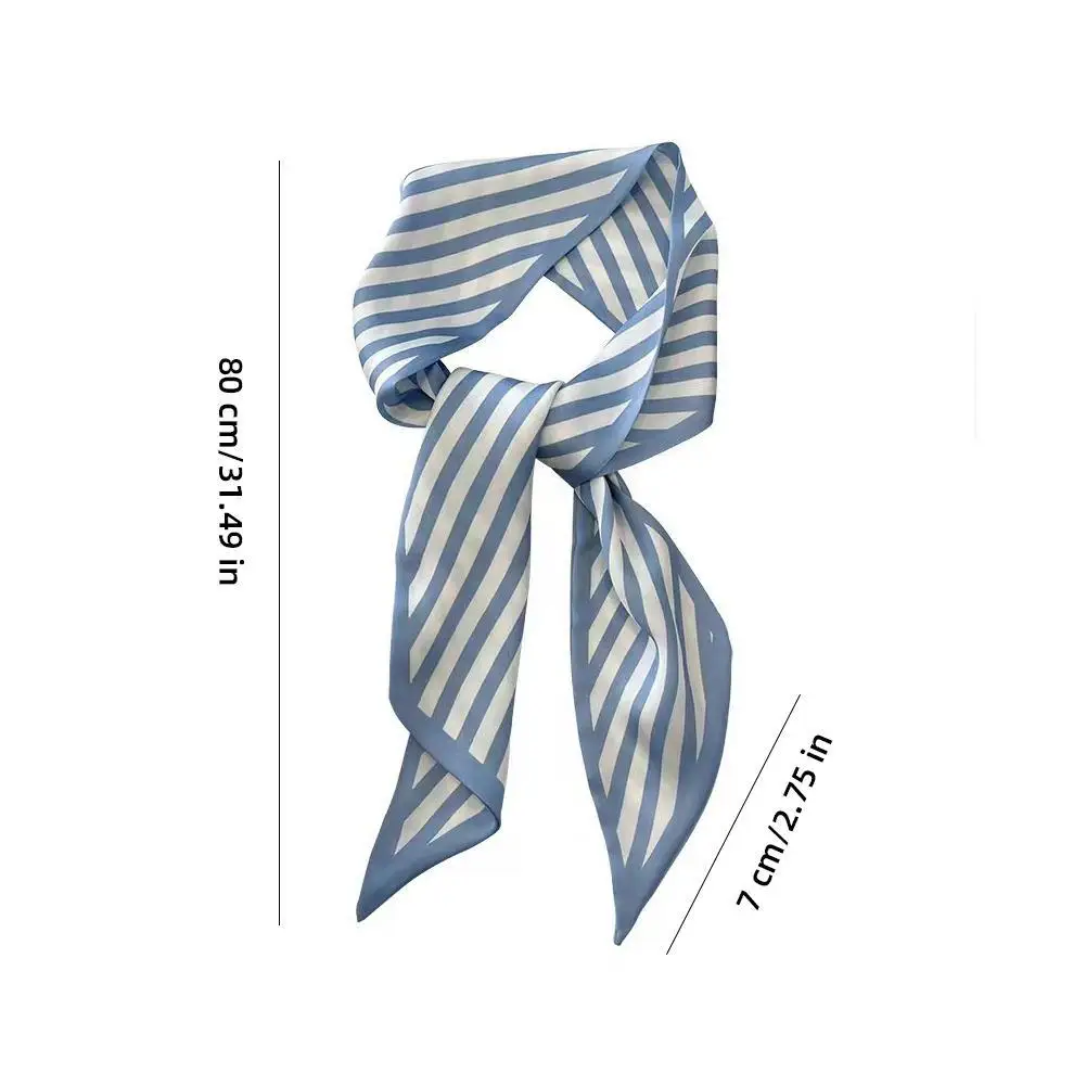 Multifunctional Female Tie Hair Silk Scarf Hair Ribbon Bow Tie Hair Streamer Women Long Streamer Tie Bag Hair Tie Silk Scarf