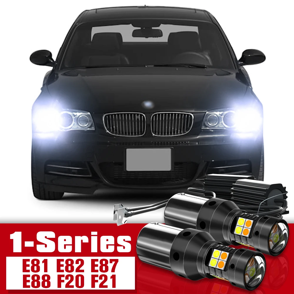 

2pcs LED Accessories Dual Mode Turn Signal+Daytime Running Light DRL For BMW 1-Series E81 E87 E88 E82 F20 F21 2007 2008 2009 201