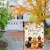 Harvest Joy Fall Dogs Garden Flag 12x18 Inch，Thanksgiving Yard Decor jjp