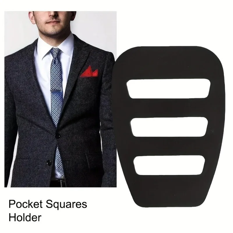 Lenço Keeper Organizador para homens, Pocket Squares Holder, Lenços, Terno de cavalheiros vestindo acessório, moda