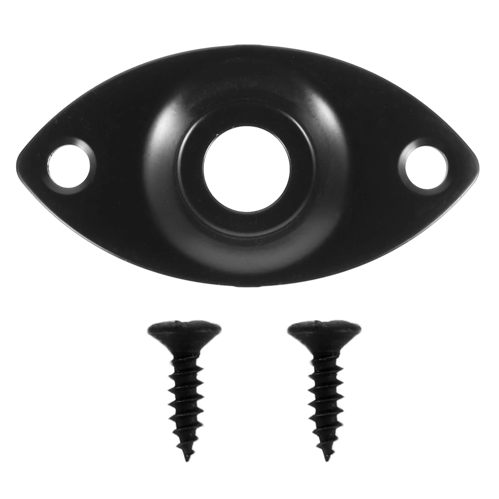 

Electric Guitar Jack Cover Input Output Jacks Plug Sockets Parts Plate Baffle Metal