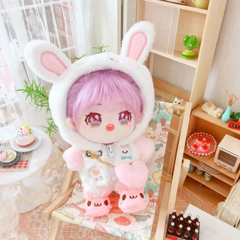 Dress Up 20cm Doll Coat Clothes Doll Clothing Fur Idol Doll Outfit Clothes Cat Rabbit Animal 20cm Doll Clothes 20cm Cotton Doll