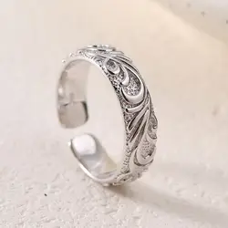 New in 925 Sterling Silver Decorative Pattern Rings For Women Vintage Jewelry Wholesale   Dropshipping