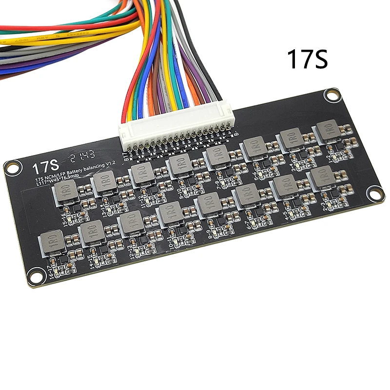 Hurtownie 1.2A 2S-17S wysoki prąd moduł korektora Li-Ion Lifepo4 bateria litowa aktywny Balancer transferu energii Bms