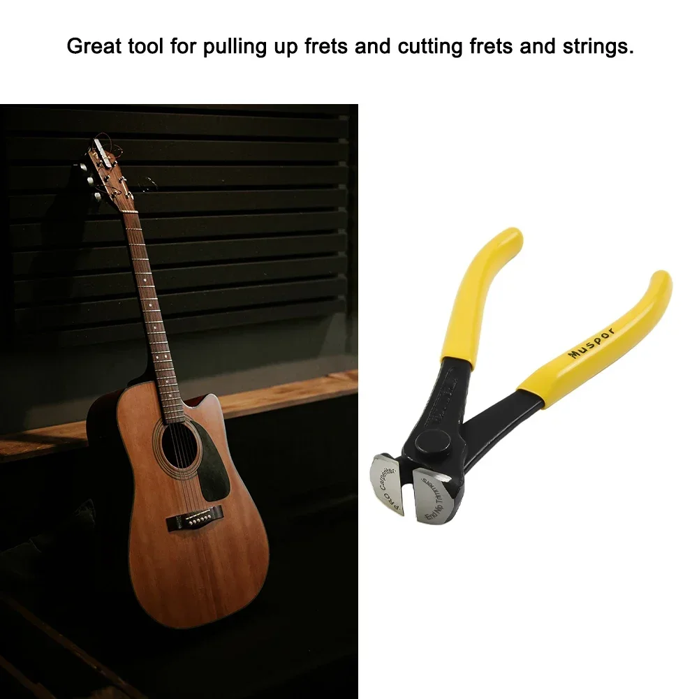 Professional Grade 6 Guitar Fret End Cutter Tool Pliers String Scissors, Suitable for Fret and String Cutting on Various Guitars