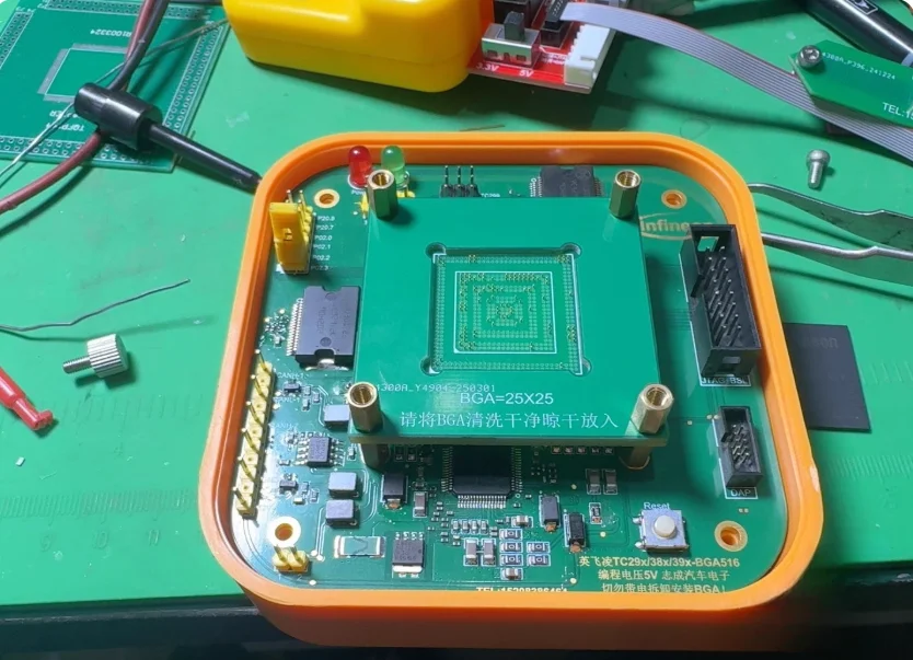 For MD1CS089-TC299TP Read-Write Adapter, supporting CAN diagnosis and PCM-92 protocol for data reading