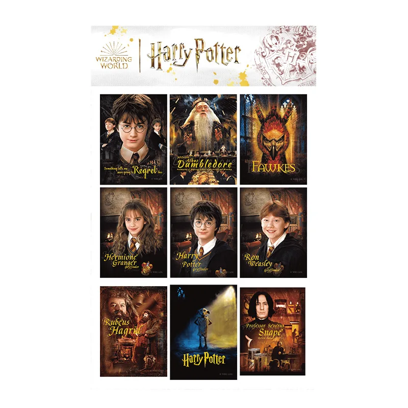 Genuine Academy of Magic Gilt Sticker Hogwarts Character Stickers Hermione RON Waterproof Stationery Supplies Planner Stickers