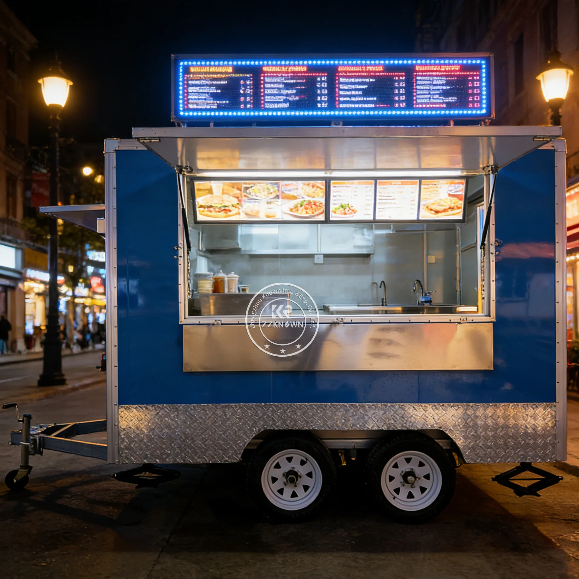 

Фудтрак для выездной торговли, передвижной прицеп для кейтеринга, мобильная тележка для продажи мороженого, фудтрак с полной кухней