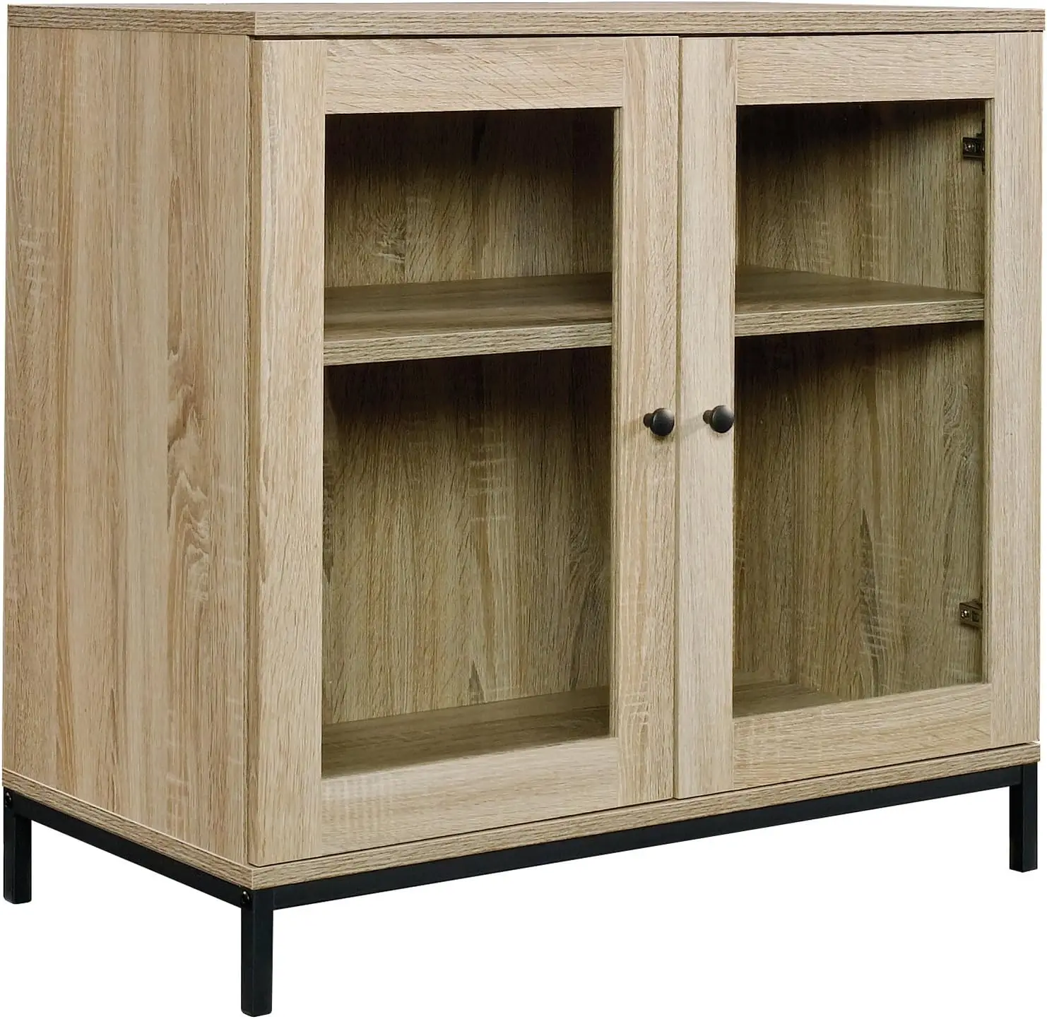

North Avenue TV Stand for 32 Inch TVs Charter Oak Finish Modern Display Cabinet