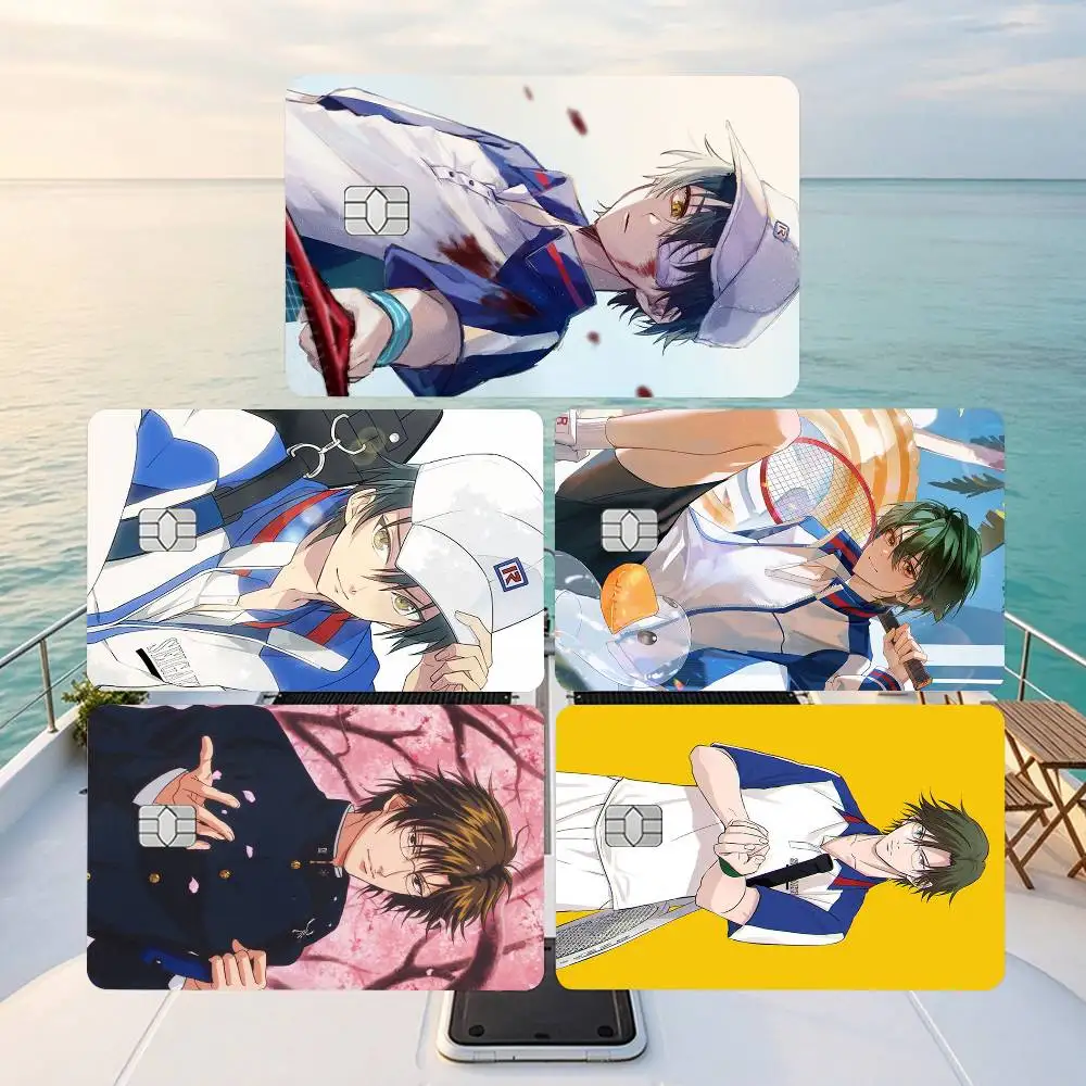 Anime P-Prince of Tennis  Credit Card HD Stickers Game Card Decal Small Chip Waterproof Sticker Gift