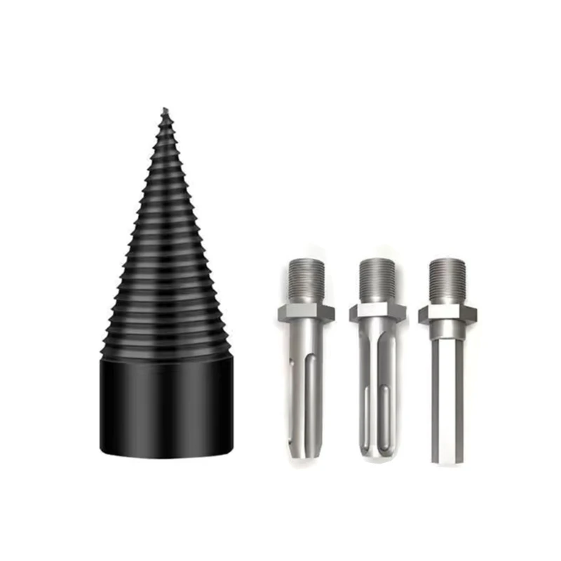 Steel Splitter Drill Bits Set with Whirling Design & 3 Compatible Connection Rod Splitting Tool Simple Operate