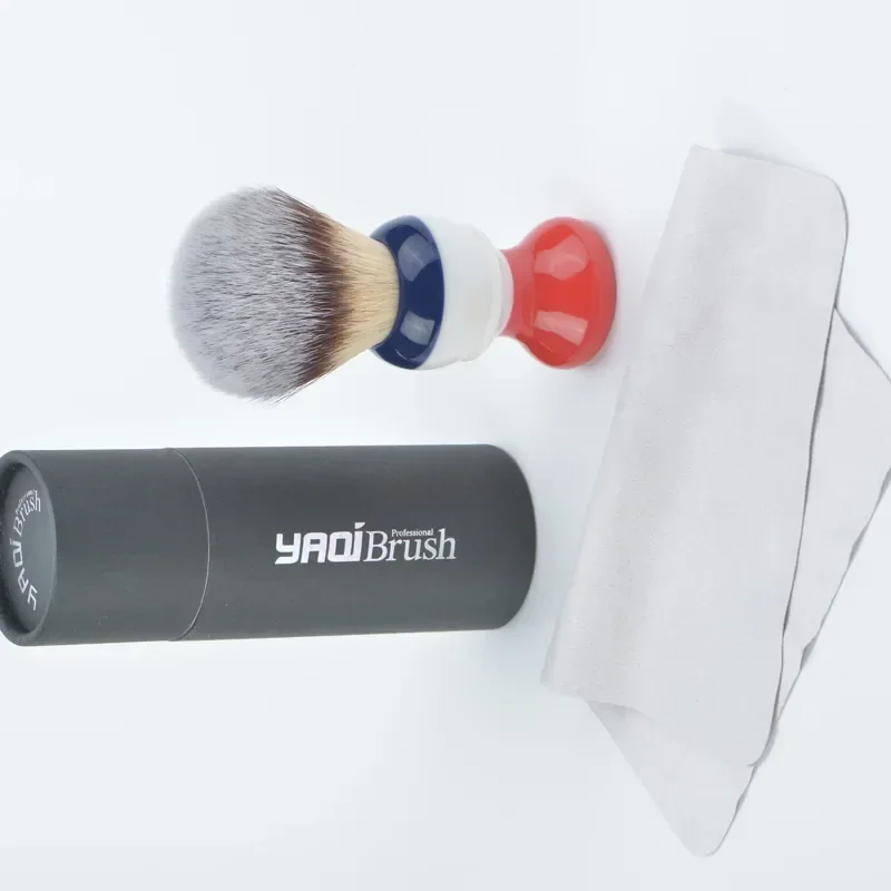 Yaqi Synthetic Hair Knot Wet Shaving Brush 24MM Freedom And Portable Travel Face Care Tools Cleanliness Shaving Soap For Mens