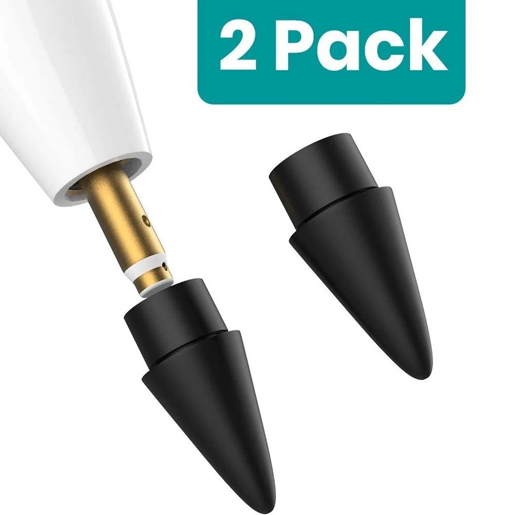 2 Pack Replacement Tip for Apple Pencil Nibs for Apple Pencil 1St & 2Nd Generation (Black)