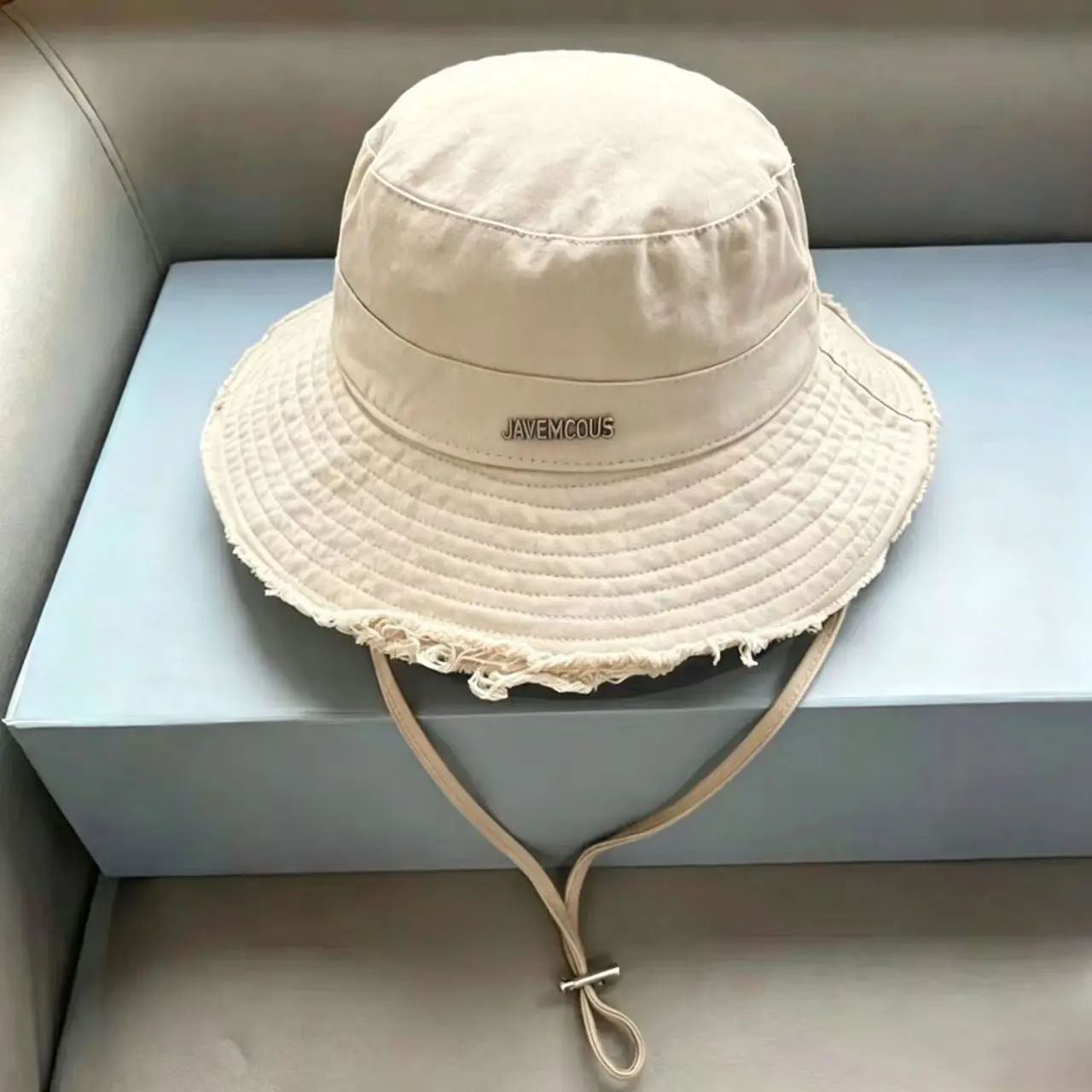 Fisherman’s Hat, Water-Washed with Frayed Edges, Large brim, Sunshade Hat, Versatile, Beachy Style, Sun Protection Hat.