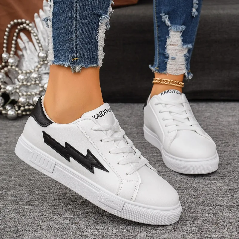 Fashion Versatile Simple Style Casual Women's Sneakers Thick Soled Comfort Loafers 2026 New Round Toe Low Top Women Shoes Tenis