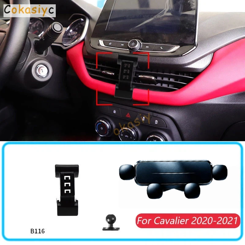 Car Phone Holder For Chevrolet Onix 2020-2022 Gravity Stand Mount Support Horizontal Mobile Bracket Accessories With Base