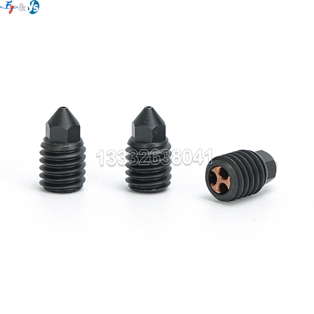 3D Printer Extruder Parts Hardened Steel 3D Printer Nozzle High Flow Three Hole Nozzle X1 P1P Hotend Kit 0.2-0.8mm