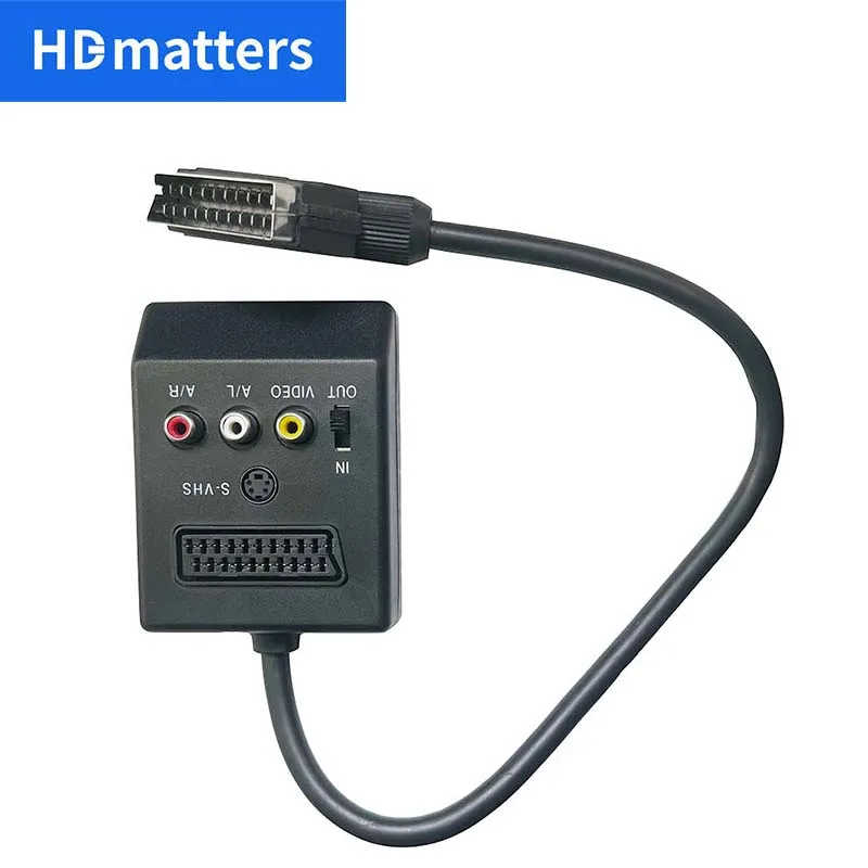 BI-Direction AV to Scart Converter Adapter Cable or S-Video/Scart/Composite AV to Scart Adapter Cable with Built-in Cable