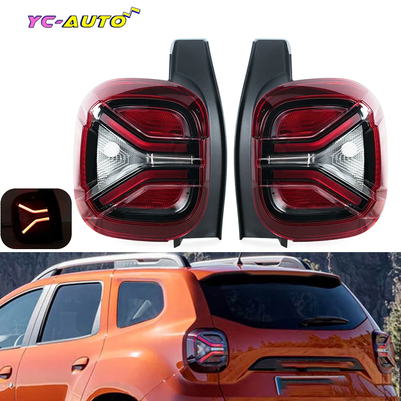 Feu Arrière Gauche LED Pour Dacia Duster 2 Facelift (2020-2024) - Référence 265557200R | Boîtier Noir, Compatible Direct