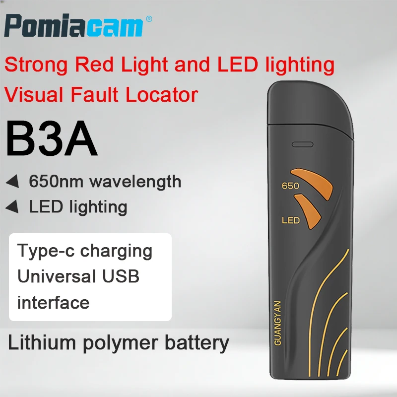 

Оптический визуальный локатор неисправностей 650 нм 5-30 мВт VFL с интерфейсами ST SC FC для тестирования FTTH, портативный, с длительным временем работы от батареи