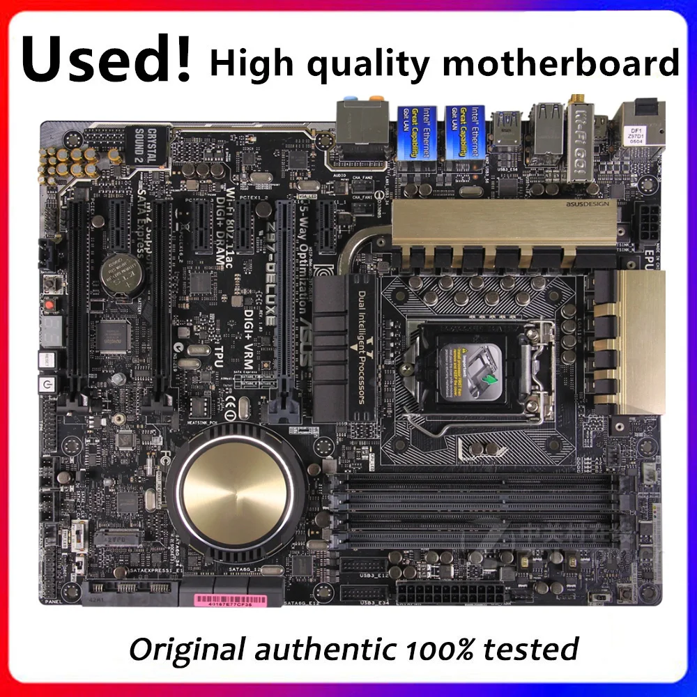 For Asus Z97-Deluxe Desktop Motherboard Z97 LGA 1150 For Core i7 i5 i3  SATA3 USB3.0  Original Used Mainboard