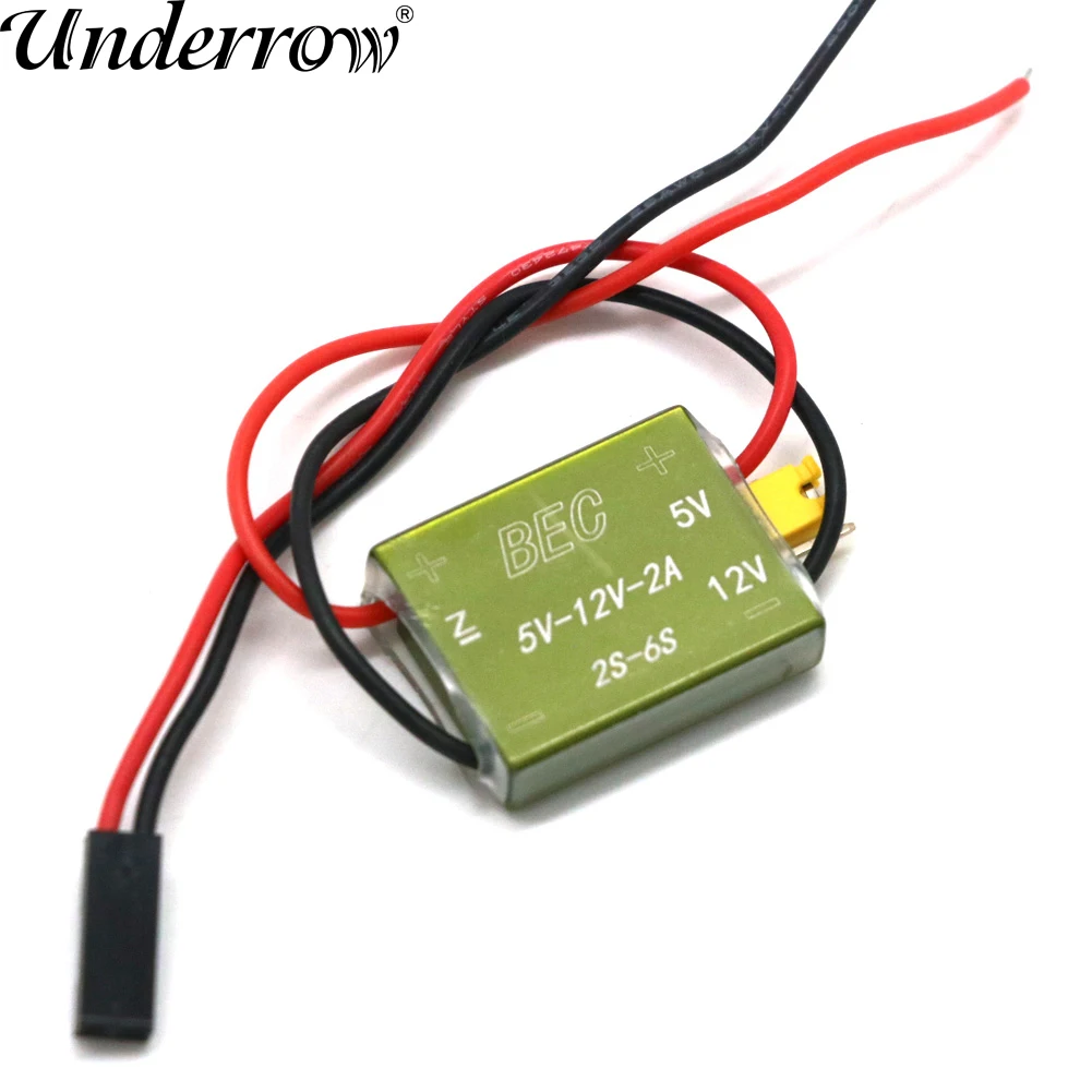5v/12v 2s 3a 6s rc ubec 5v 3a mais baixo ruído rf bec completo blindagem anti bloqueio regulador de comutação para acessórios de avião fpv
