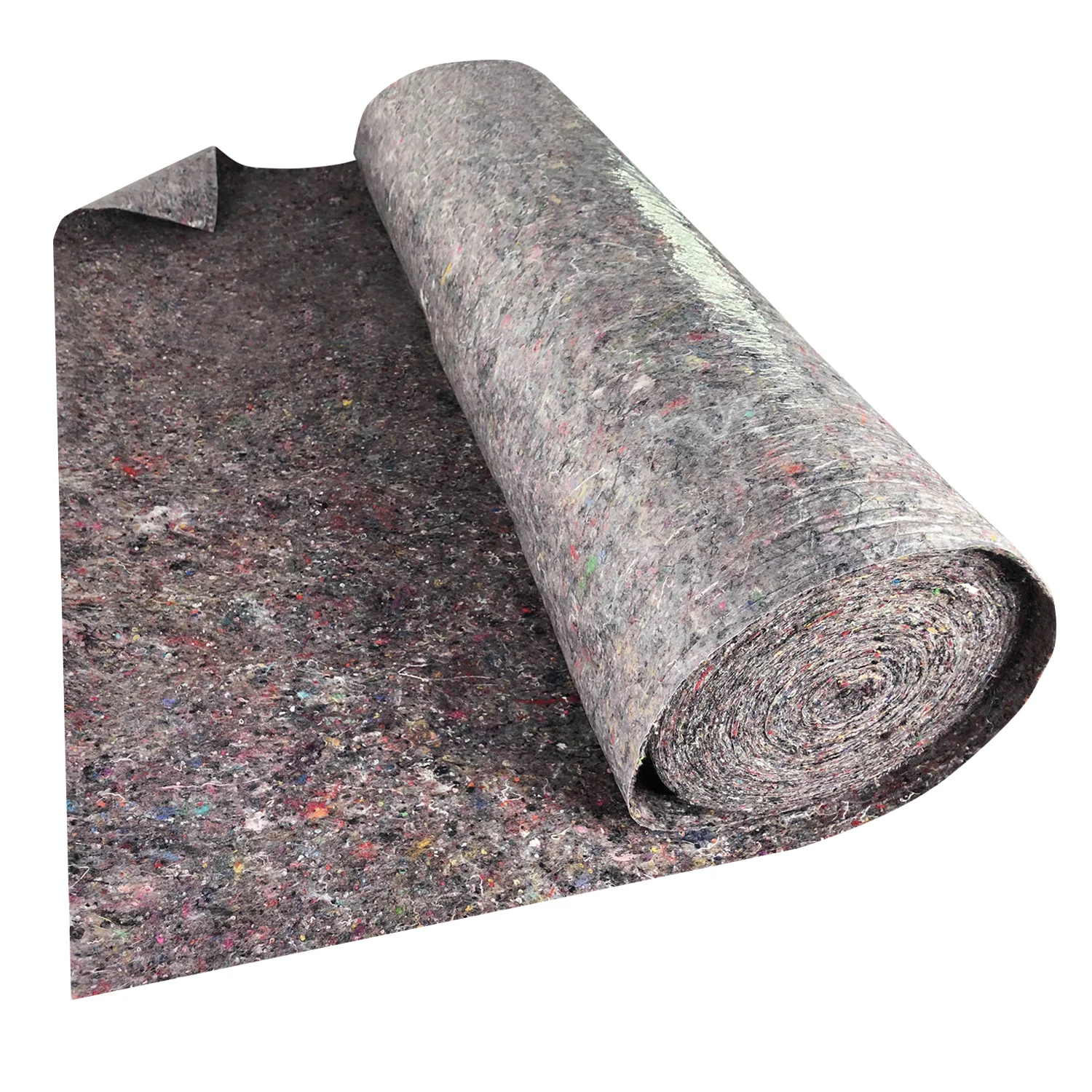 Feutre de peintre, rouleau de 1 x 50 m, feuille de feutre de protection, feutre avec revêtement antidérapant en PE, protection de surface pour peintres et amateurs de bricolage, poids 180 g/m², longueur 50 m