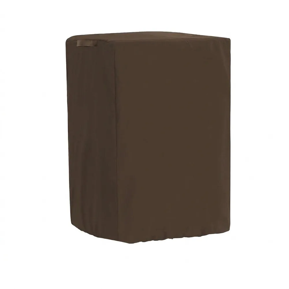 Weatherproof Popcorn Cart Cover 420D Oxford Cloth Machine Protector With Adjustable Cord For Outdoor Indoor Use Brown