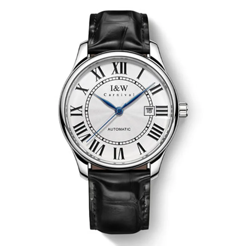 

CARNIVAL Brand Mechanical Watch Luxury Sapphire Calendar MIYOTA Movement Automatic Wristwatches Waterproof for Man Montre Homme