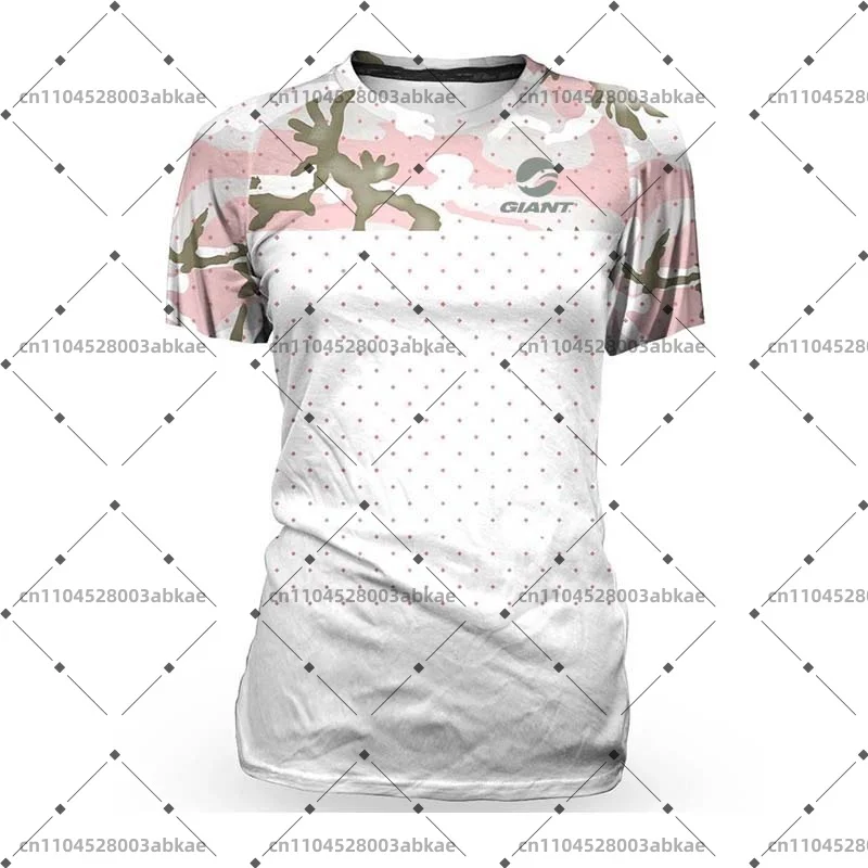 Women's Breathable Motocross Endurance Short-Sleeved Sweatshirt Fast Dry Downhill DH Bike Jersey for Outdoor image 4