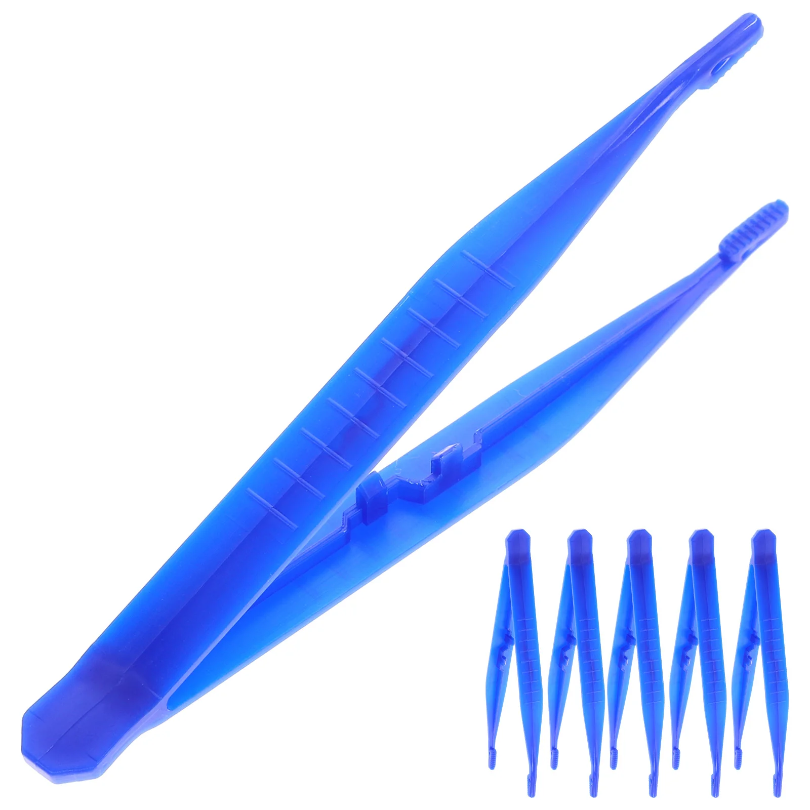 6Pcs Plastic Tweezers Reptiles Feeding Clips Strong Lizard Scorpion Spider Food Tool Convenient Pet Accessory Reptiles Food Clip