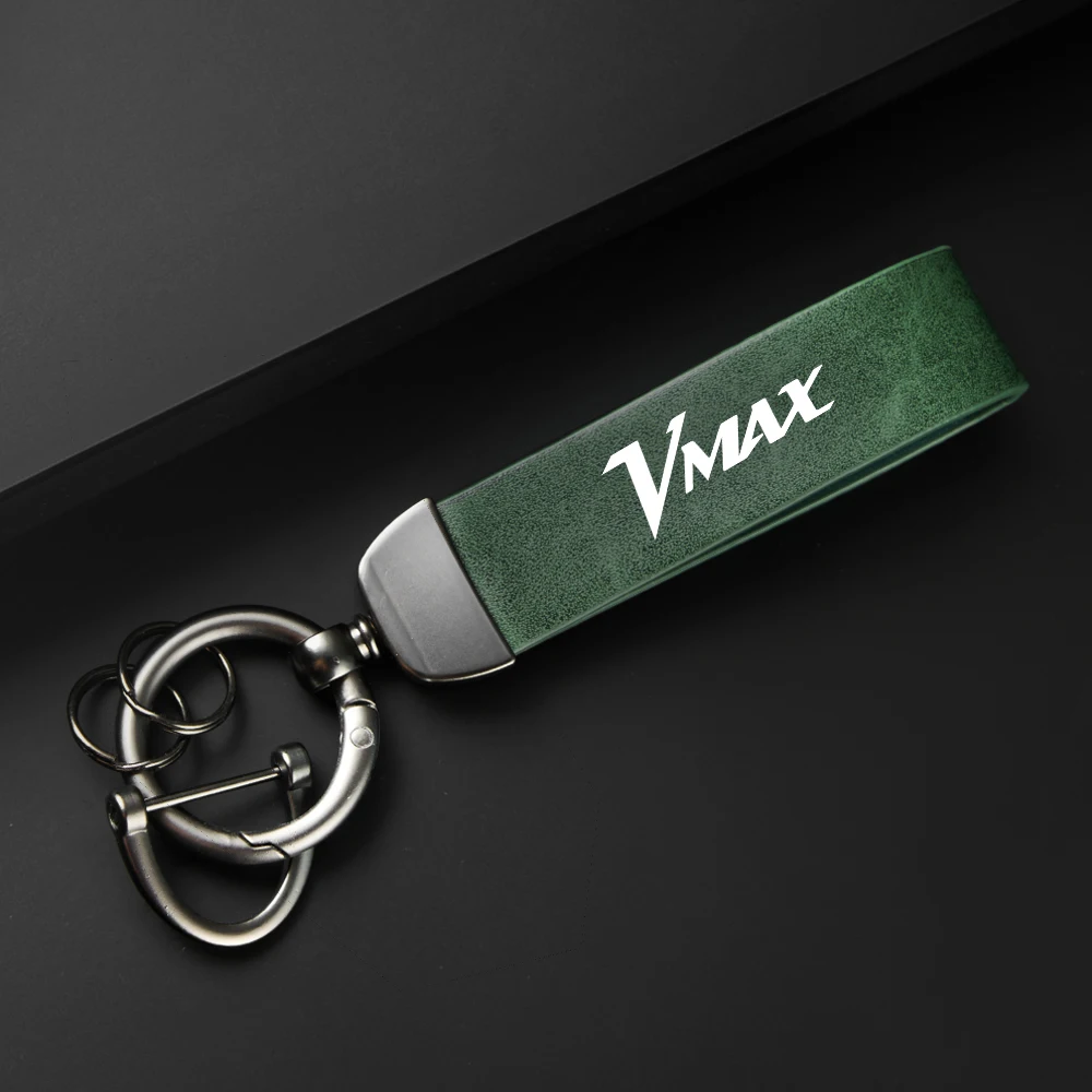 High-Grade leather Motorcycle Keychain Holder Keyring for Yamaha VMAX 1200 VMAX 1700 VMAX1200 VMAX170 Accessories