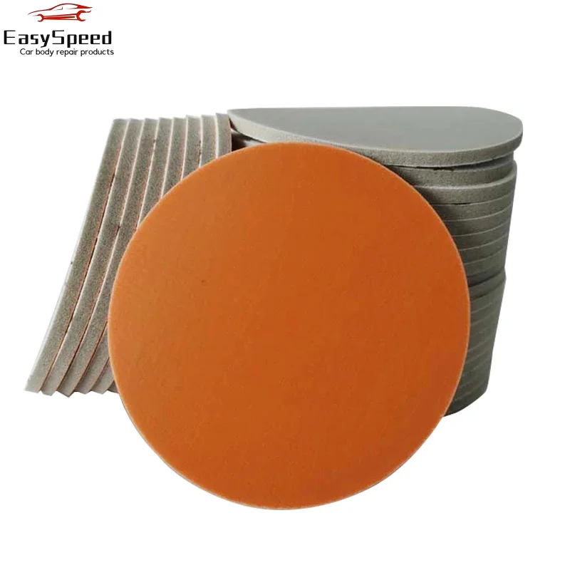 

20 pcs 5 Inch Sponge Sandpaper Car Paint Surface Polishing and Beauty Dry Sandpaper Back Flocking Self-adhesive Sand Skin 125mm