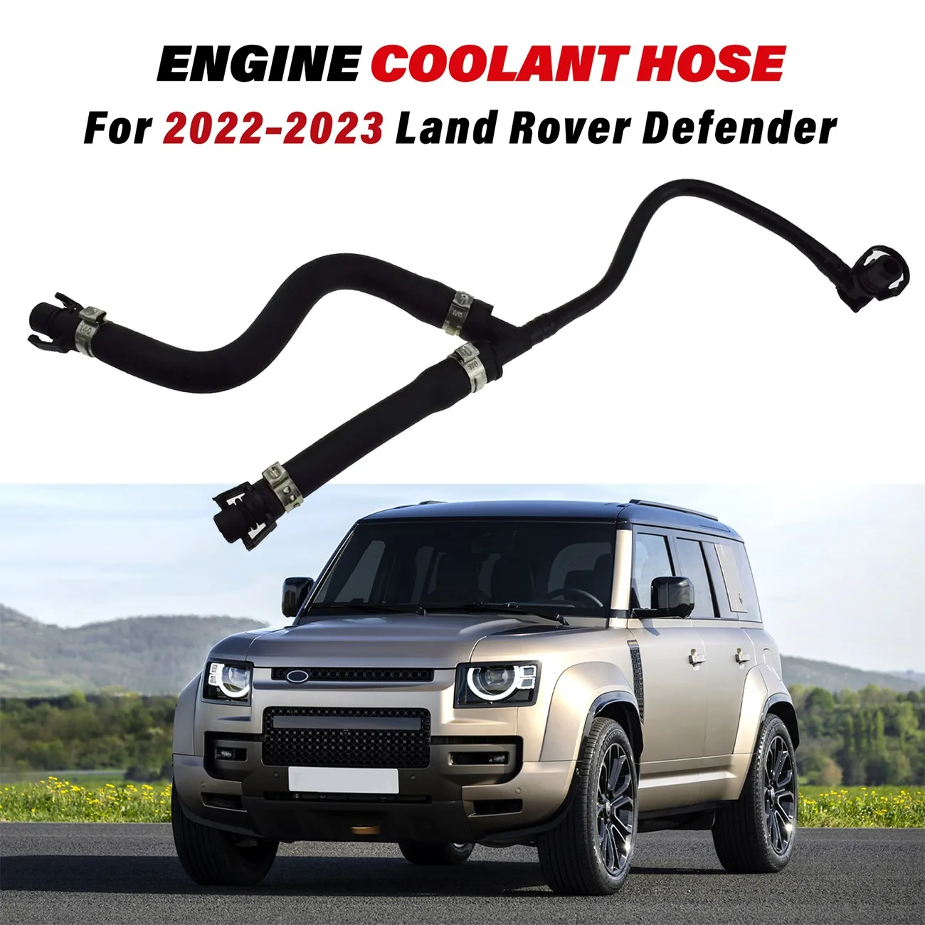 

Engine Radiator Water Tank Hose LR128310 104123735 104123735 For Land Rover Discovery 5 Defender 2020-2023 Car Accessories