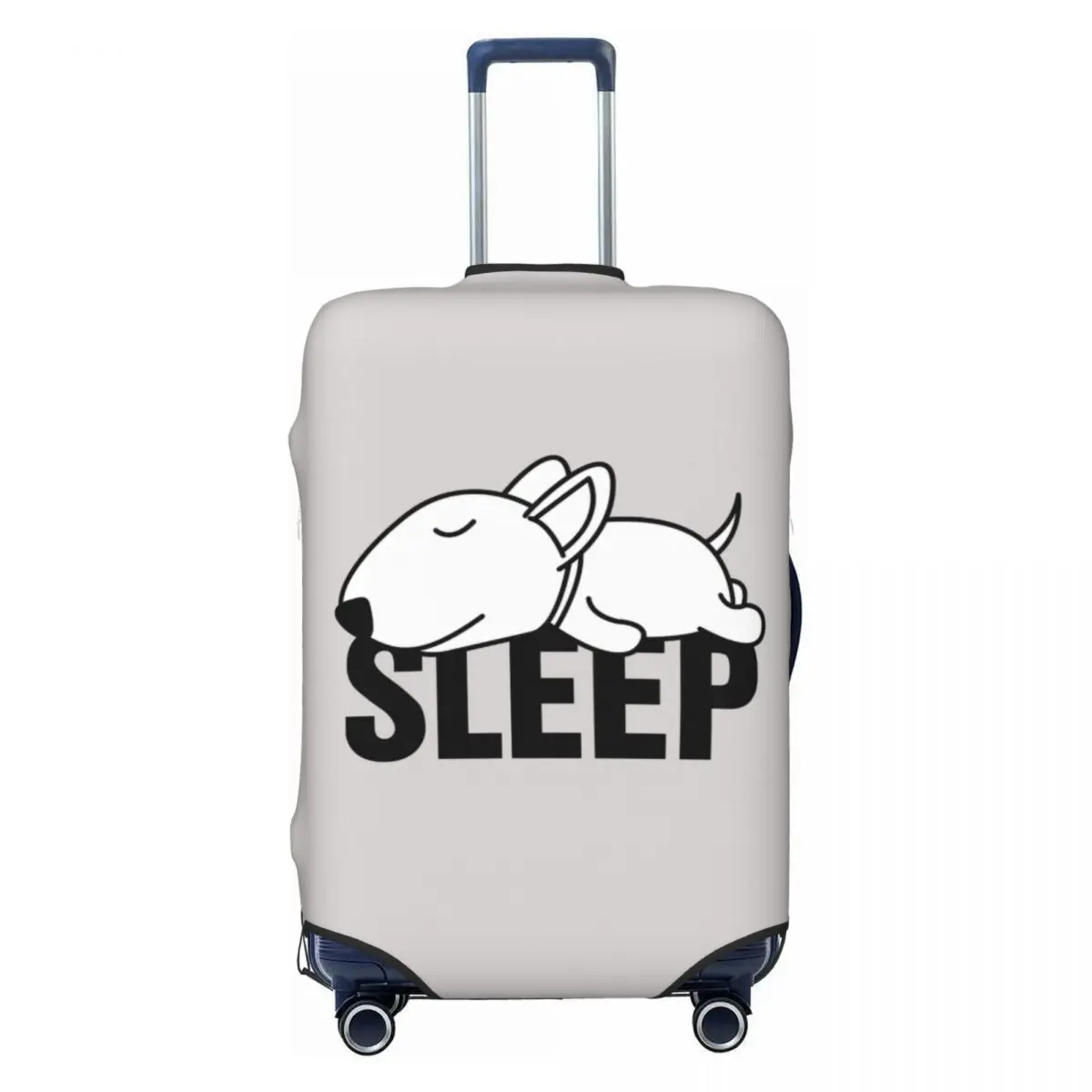 

Custom Sleeping Bull Terrier Dog Luggage Cover Fashion Cartoon Animal Suitcase Protector Covers Suit For 18-32 inch