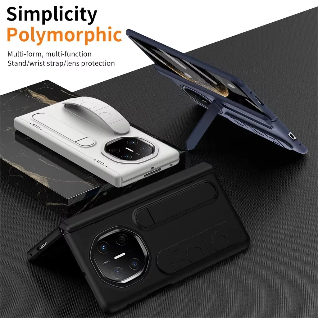 Etui na telefon Silikonowa opaska na nadgarstek do Huawei Mate X6 X5 X3 5G Składany wspornik zawiasu Odporny na wstrząsy twardy pokrowiec na PC Huawei Mate X6 X5 X3 — zdjęcie produktu 6