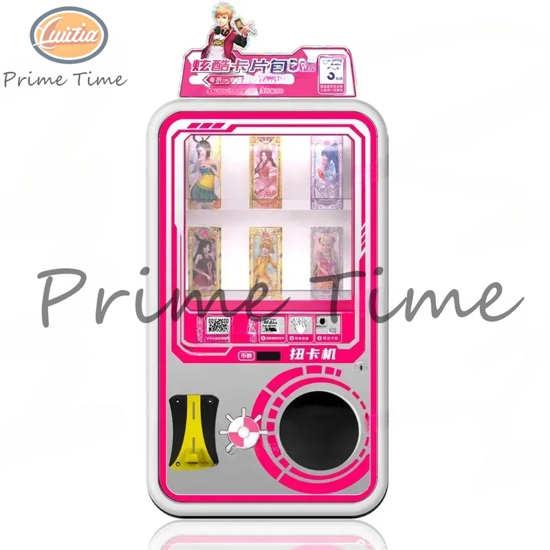 Card Twist Gachapon Game Sticker Vending Machines Pink Gacha Capsule Toy Gashapon Vending Machine