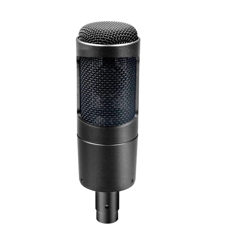 AT2035 Professional Studio Condenser Microphone Cardioid Pattern Wide Dynamic Range Noise Cancelling for Wired XLR Communication