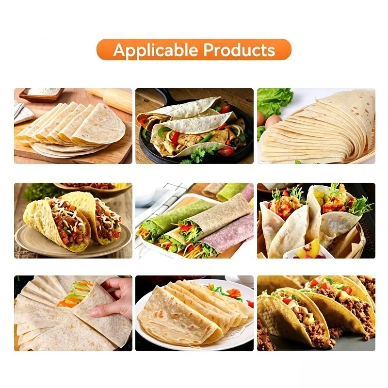 Customized Automatic Thin Tortilla Pancake Making Machine Commercial Multifunctional Mexican Indian Flat Bread