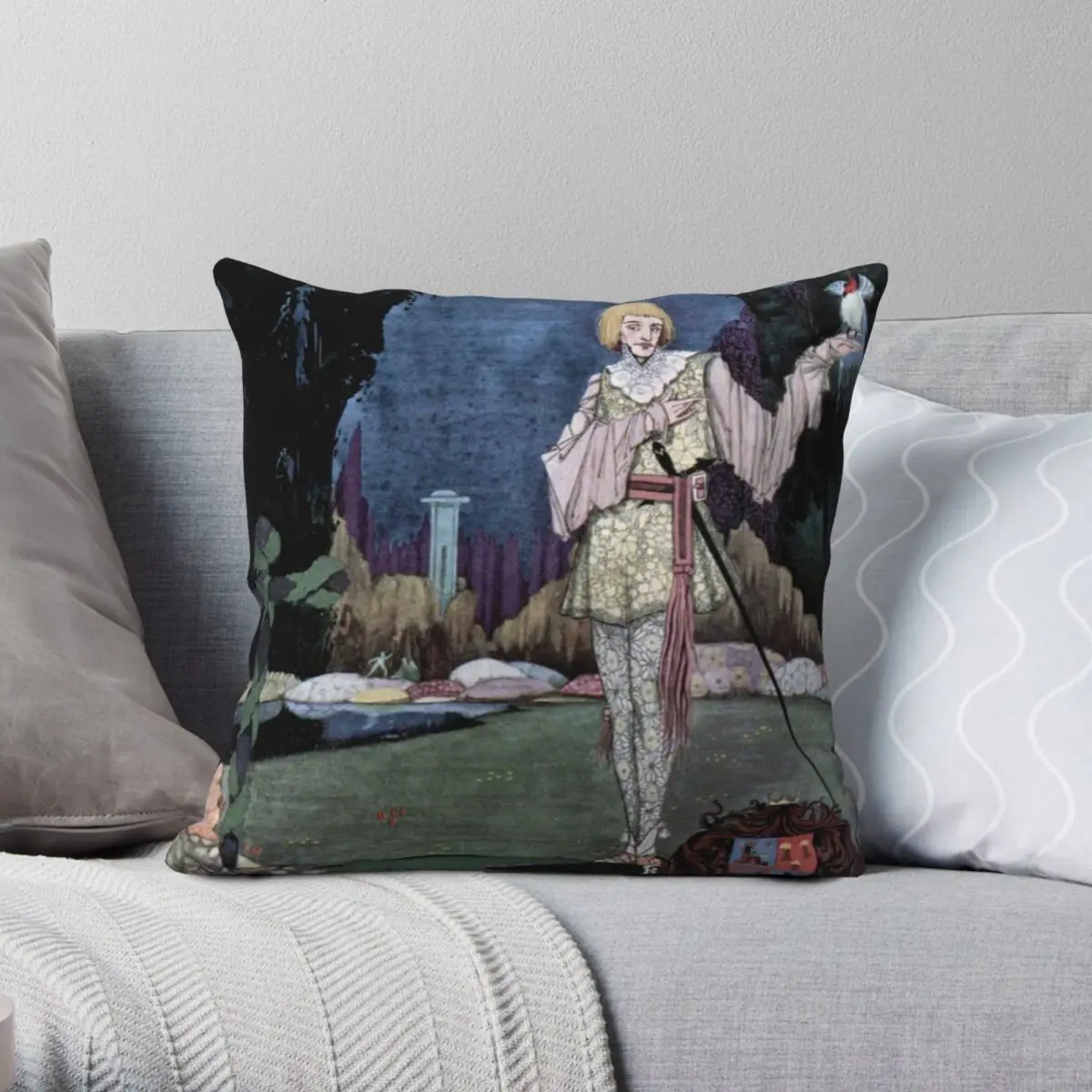 

Song Of The Mad Prince Square Pillowcase Polyester Linen Velvet Printed Zip Decorative Pillow Case Home Cushion Cover