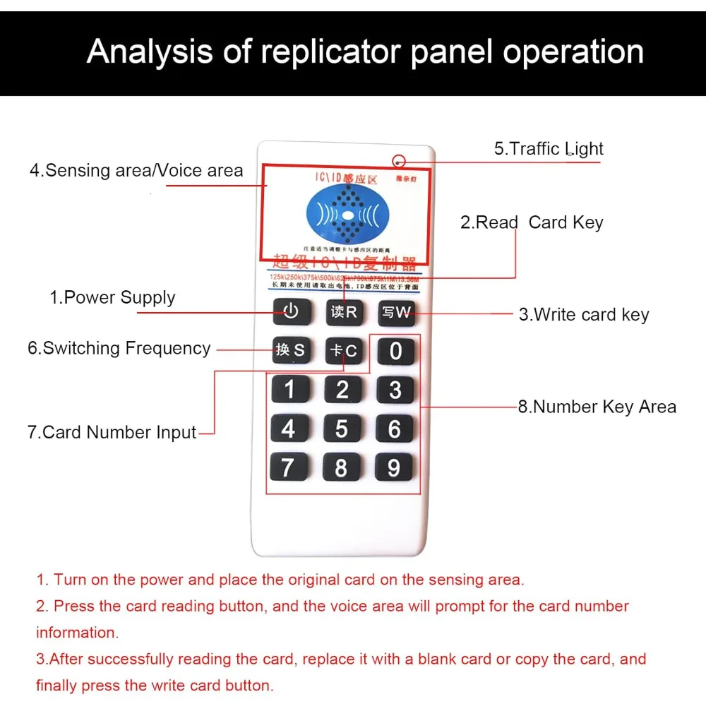 13.56MHZ Copier Duplicator Cloner RFID NFC IC Card Reader Handheld Frequency 125Khz Writer Access Control System Encrypted CUID view 3