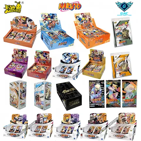 KAYOU-tarjetas de Naruto auténticas, caja de tarjetas de colección de Anime T2W8 T4W7, Fight Chapter Pro, Ninja World, juguetes para niños, juego de regalo