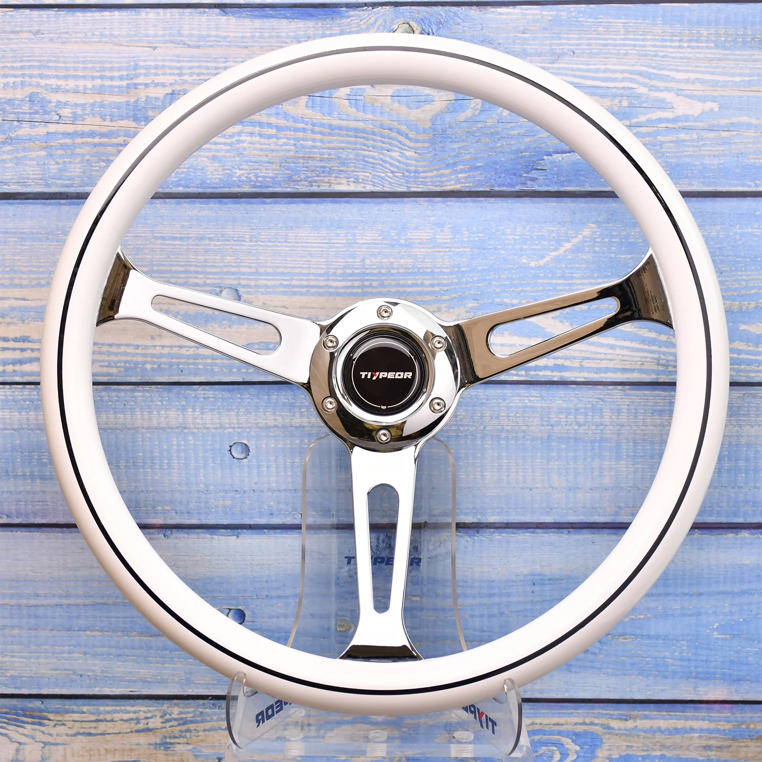 

TIYPEOR 380MM JDM Racing Universal Steering Wheel Quick Release Popular Car Accessories